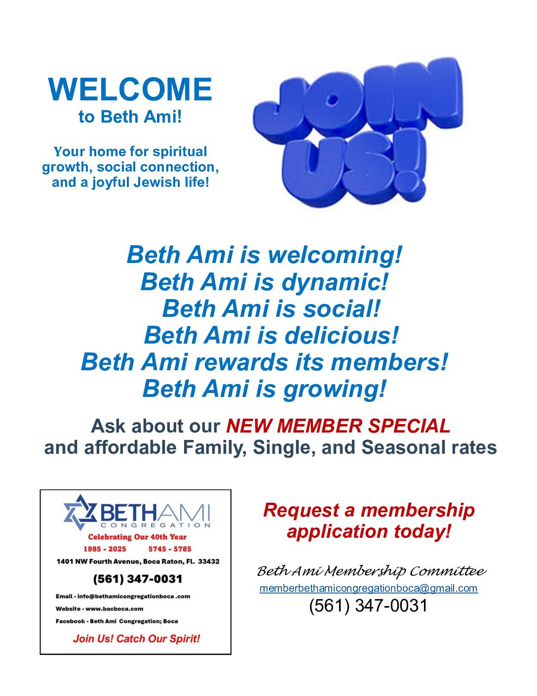 New Membership Ad