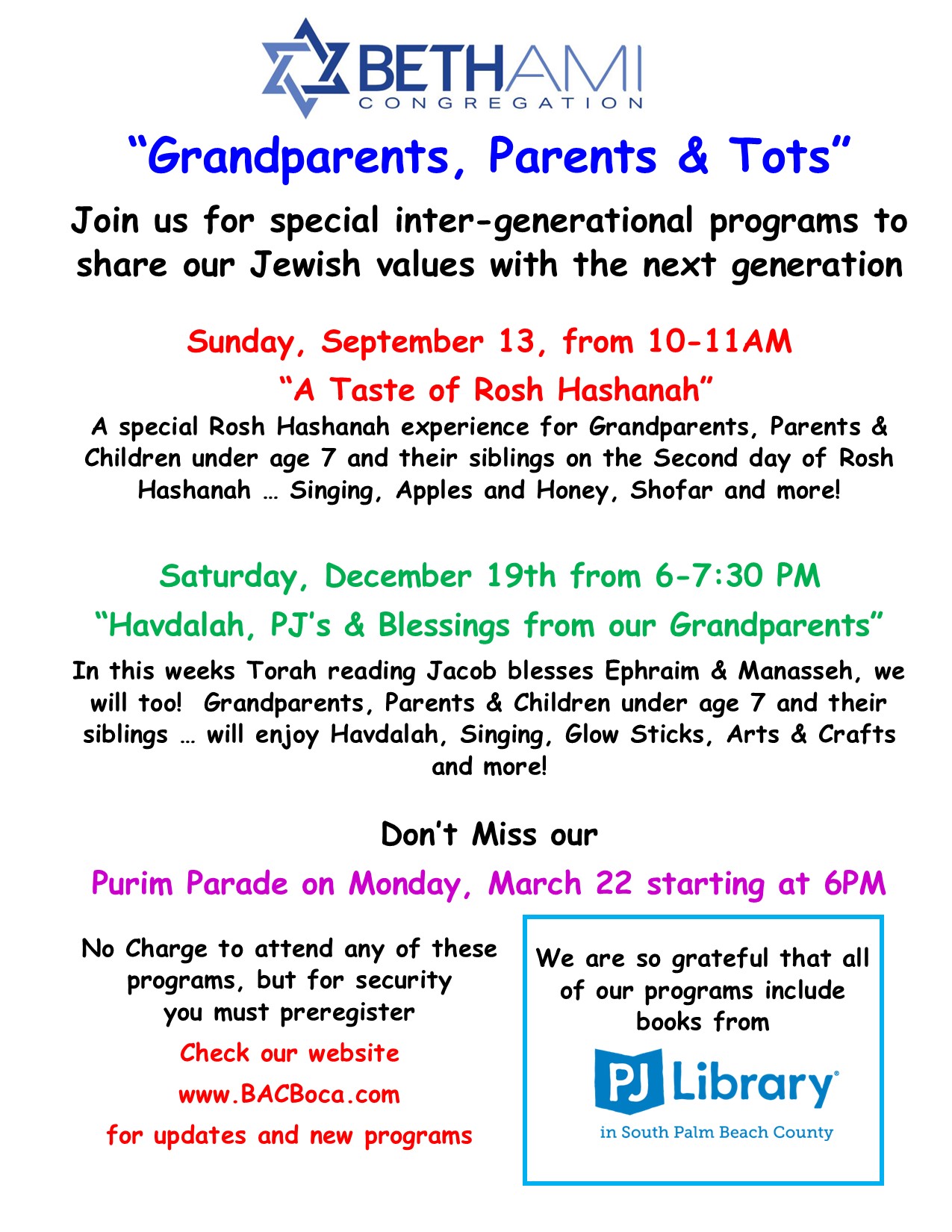 Grandparents, Parents & Tots - Sept 13