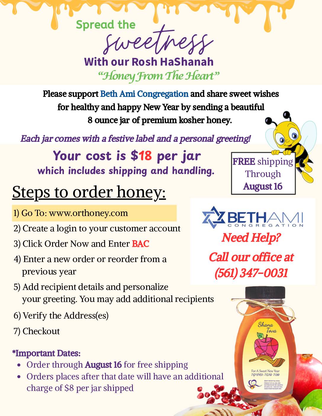 Honey From The Heart Fundraiser