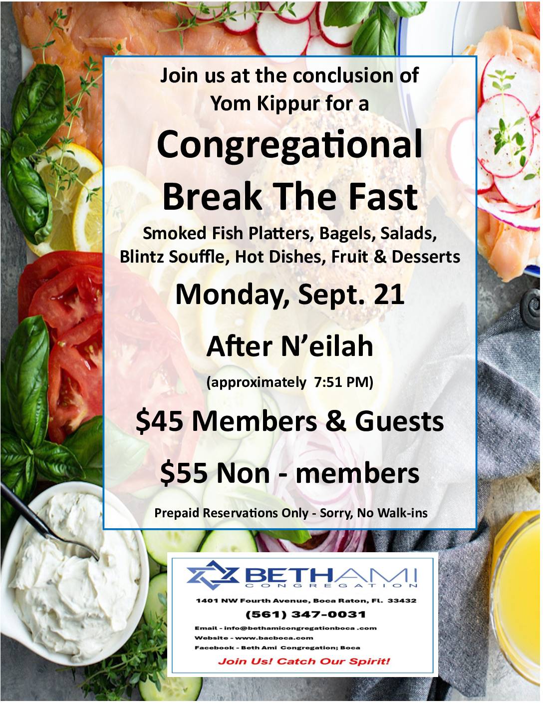Break the Fast Sept. 21