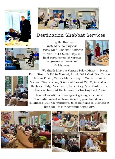 Destination Shabbat Thank You